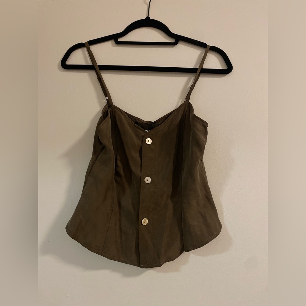 NWT Reformation brown structured tank top size 2
